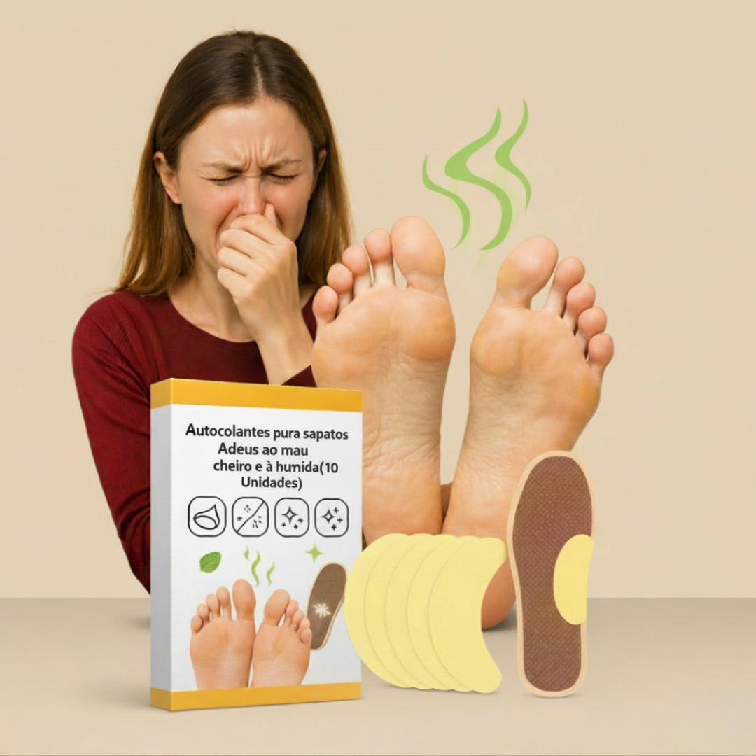 Autocolantes para sapatos | Adeus ao mau cheiro e à humidade (10 unidades)