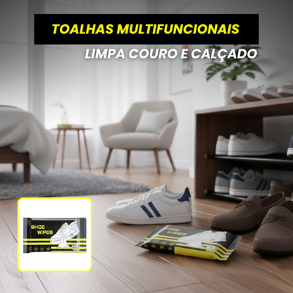 Toalhetes de limpeza para calçado e couro